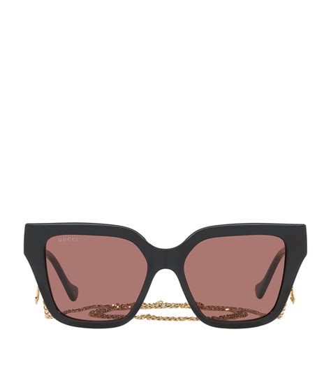 gucci sunglasses with chain|gucci sunglasses sale or clearance.